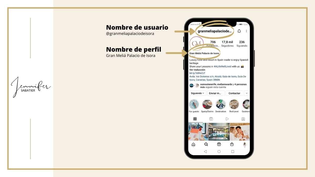 SEO en Instagram - Nombre de usuario y de perfil