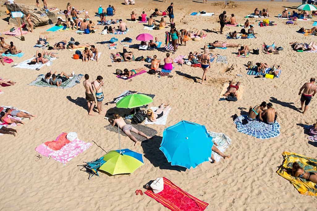 La playa en vacaciones